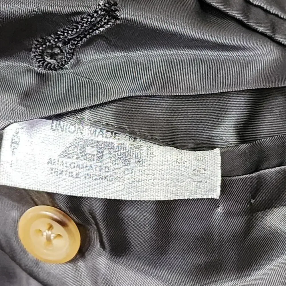Vintage Alexander Julian Sport Coat Mens 40 Brown Plaid Tweed Hand Tailored USA